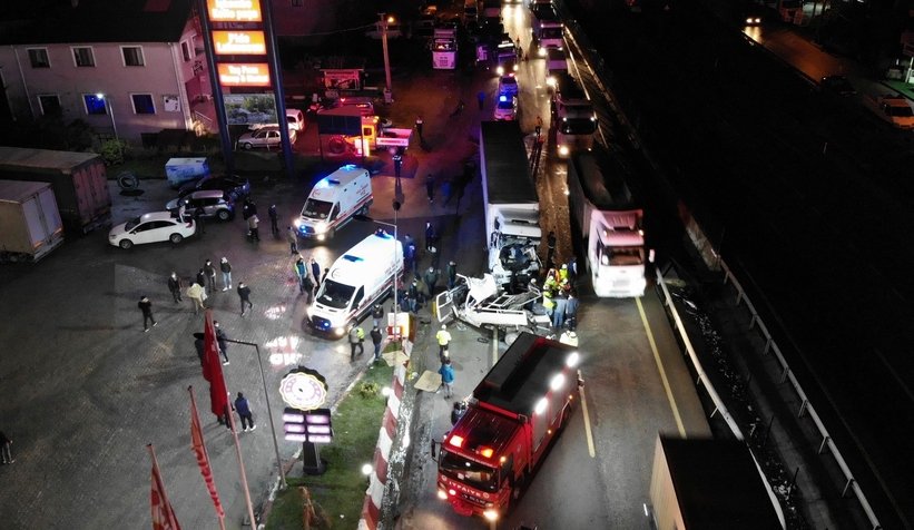 D-650'de dehşet anları: 1 ölü, 2 yaralı