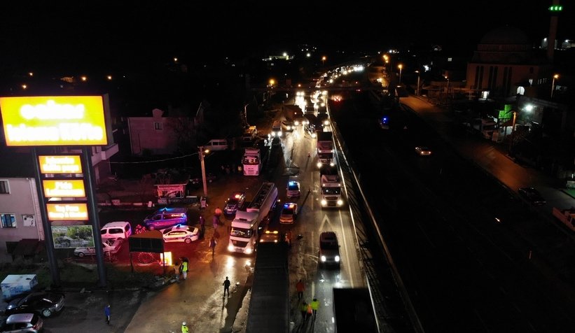 D-650'de dehşet anları: 1 ölü, 2 yaralı