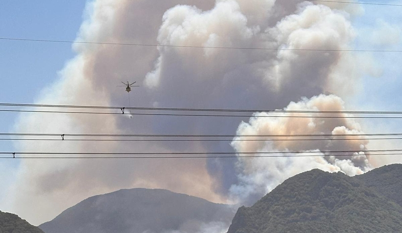 D-650 karayolunun Bilecik yönü yangın nedeniyle trafiğe kapatıldı