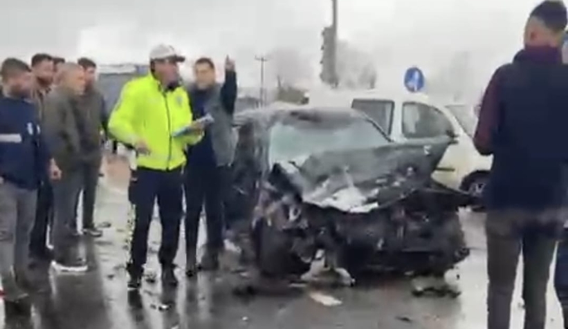 D100 üzerinde feci kaza