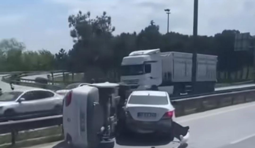 D650'de Korkutan Kaza kazazedelerin yardımına koştular