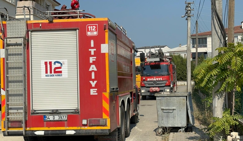 Dairede çıkan yangın paniğe neden oldu