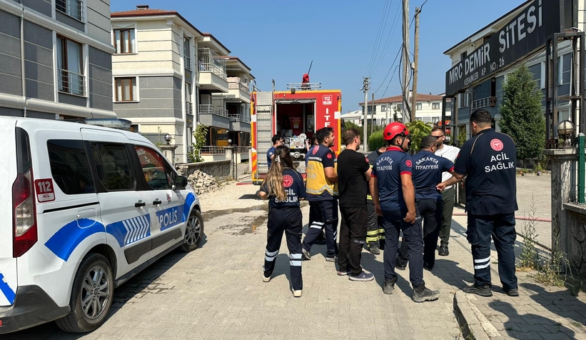 Dairede çıkan yangın paniğe neden oldu