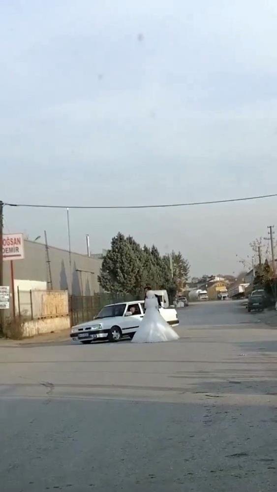 Damat istedi, sürücü terör estirdi