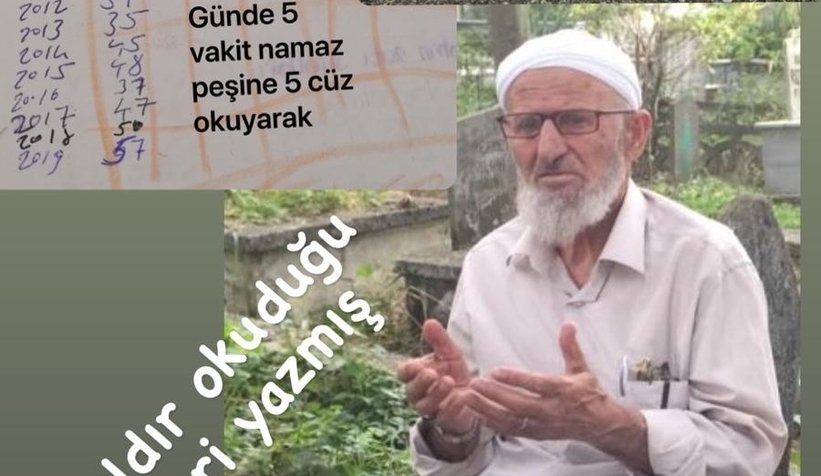 Defterindeki rakamların gizemi öldükten sonra anlaşıldı