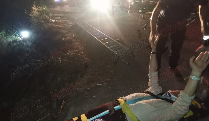 Dereye düşen kişi kurtarıldı