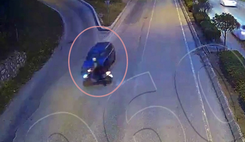 Kaza anları kamerada