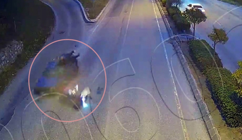 Kaza anları kamerada