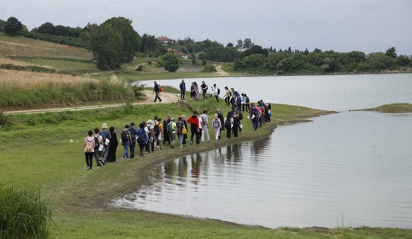 Doğa yürüyüşlerinin adresi Aslanlar Göleti oldu