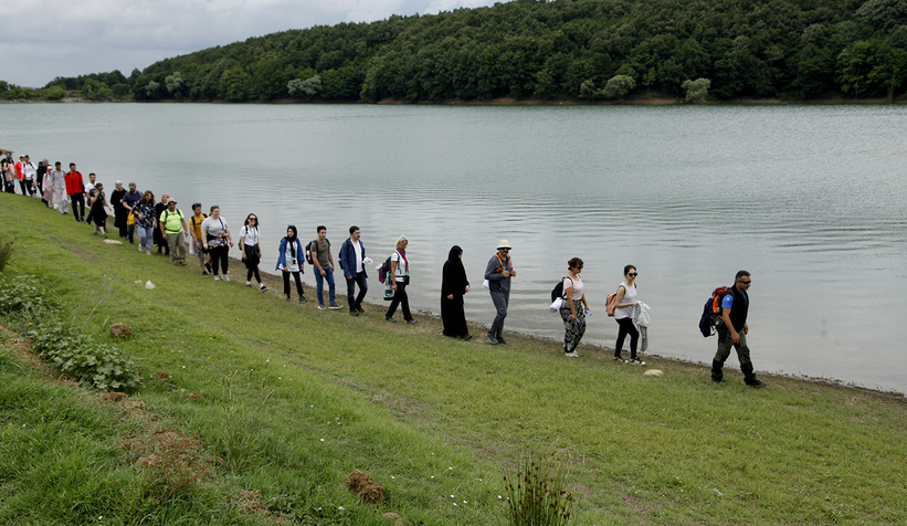 Doğa yürüyüşlerinin adresi Aslanlar Göleti oldu