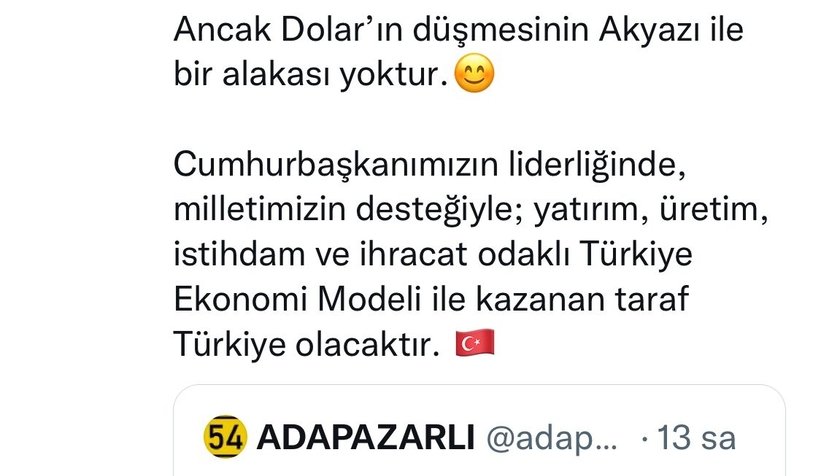 Doların düşüşüne Başkan Soykan'dan esprili paylaşım
