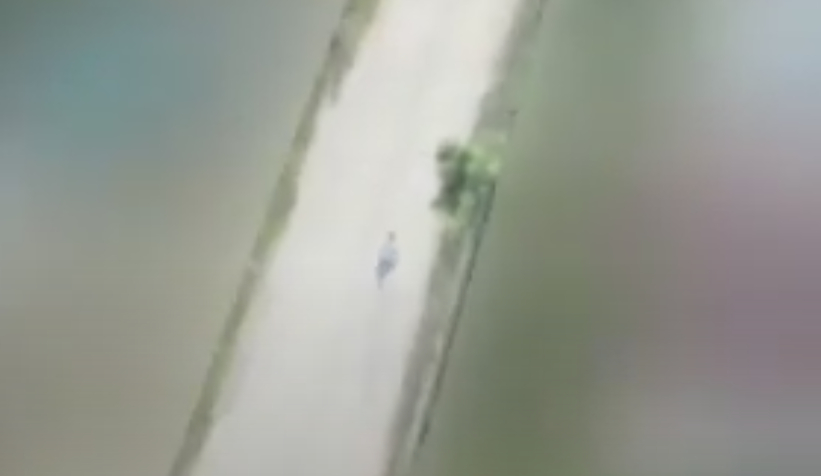 Dronlu operasyon kamerada