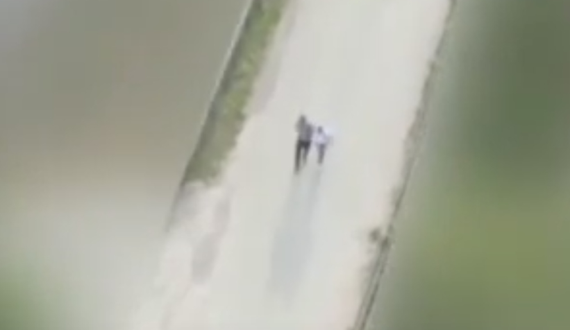 Dronlu operasyon kamerada