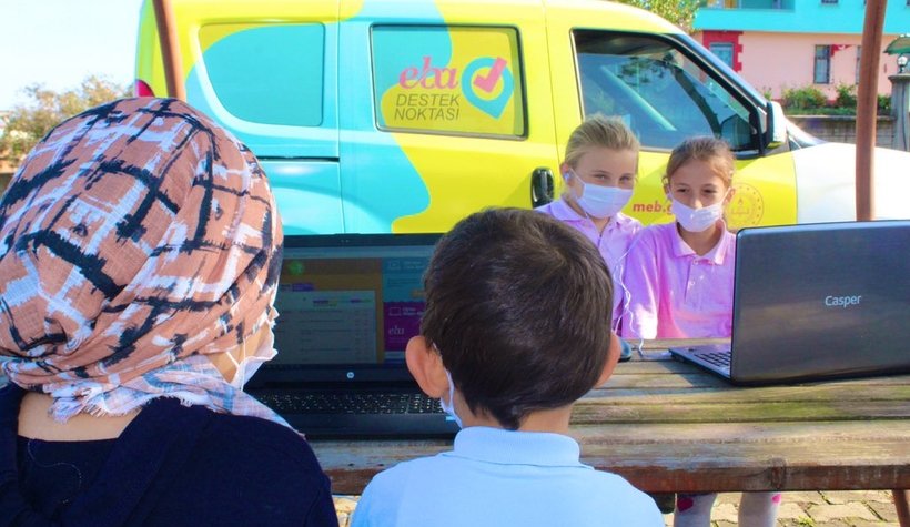 EBA mobil destek aracı Yörükyeri ve Güzlek'e geldi