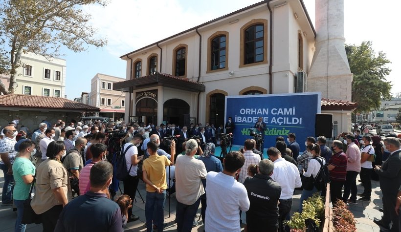 Ecdat yadigarı Orhan Camii Cuma namazı ile açıldı