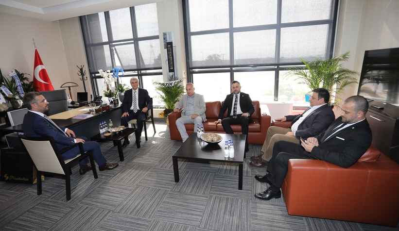 Ekrem Yüce'den SATSO Meclis Başkanı Ercan'a ziyaret