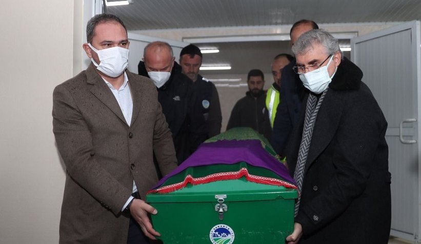 Ekrem Yüce'den yengesine son görev