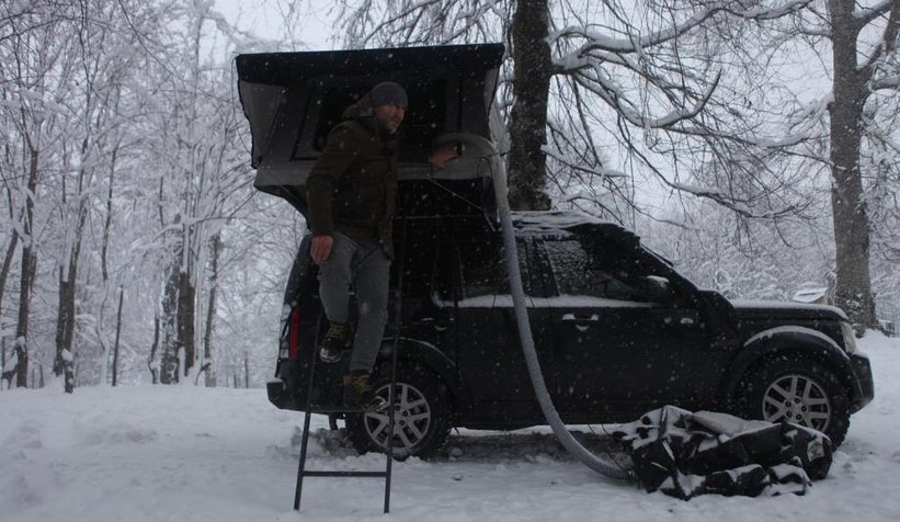 Eksi 14 derecede kamp keyfi yaptılar