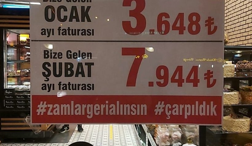 Elektrik zamlarını şalterleri indirip protesto ettiler