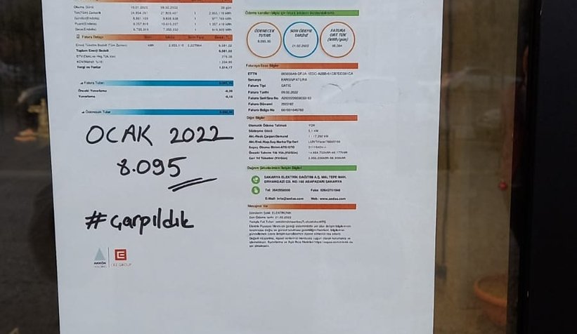 Elektrik zamlarını şalterleri indirip protesto ettiler