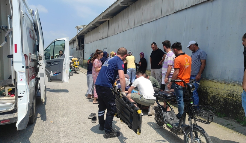 Elektrikletli bisikletten düşen genç ölümden döndü