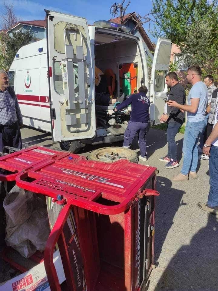 Elektrikli araç devrildi: 1 ölü