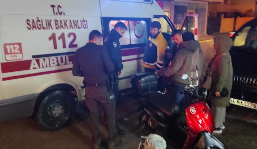 Elektrikli bisiklet yayaya çarptı