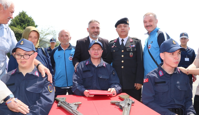 Engelliler askerlik heyecanı yaşadı