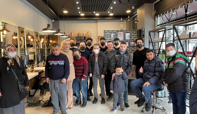 Engellilere ücretsiz tıraş hizmeti