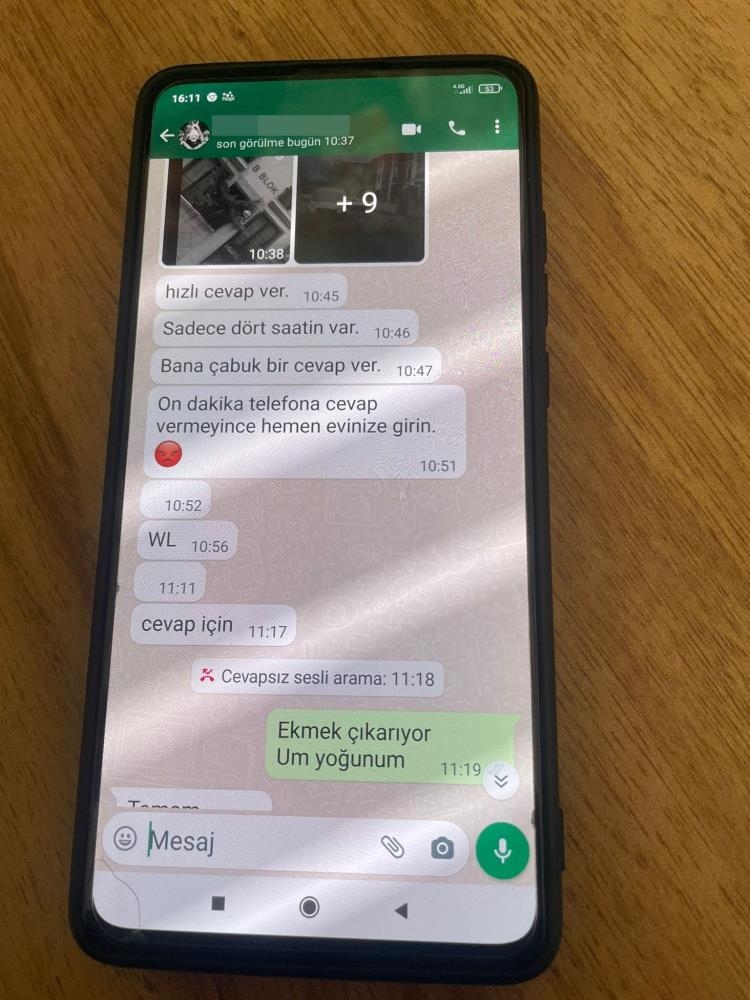 Eşine tecavüzle tehdit edip haraç istediler