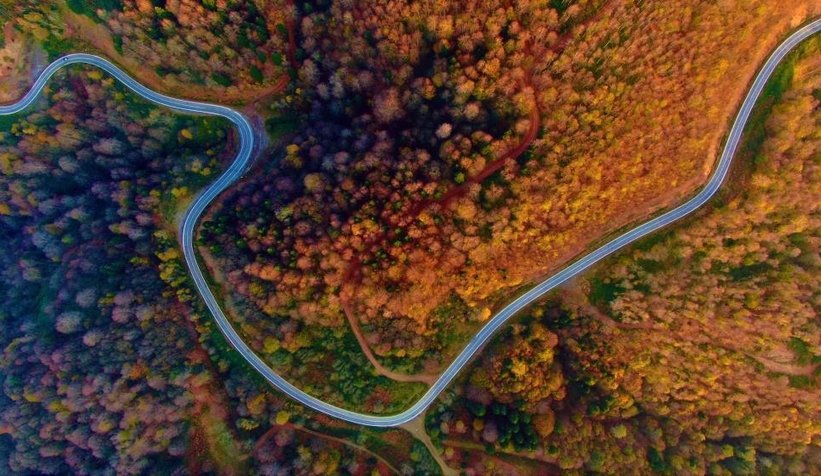 Eşsiz sonbahar manzarası