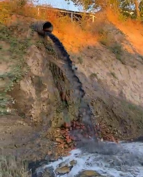 Eylemden saatler sonra Mudurnu Deresi'ni kirlettiler