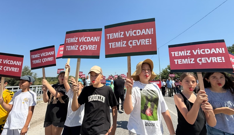Fabrika atıklarına karşı Batakköy’de protesto