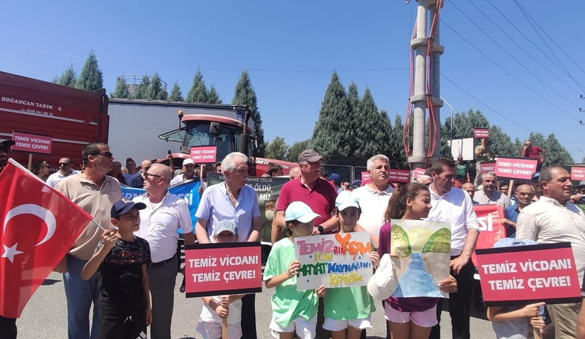 Fabrika atıklarına karşı Batakköy’de protesto