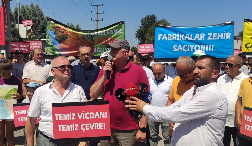 Fabrika atıklarına karşı Batakköy’de protesto