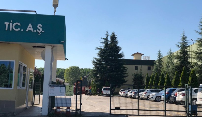 Fabrikada yangın paniği