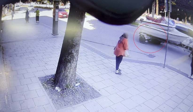 Faciadan dönülen kaza anı kamerada