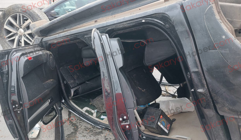 Feci kaza: Takla atıp karşı yöne düştü