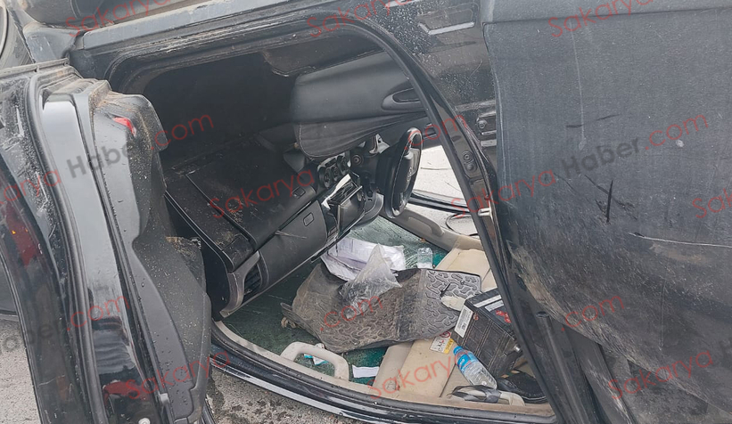 Feci kaza: Takla atıp karşı yöne düştü