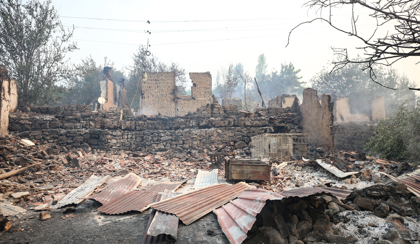 Felaketi yaşayan köyden dehşete düşüren fotoğraflar