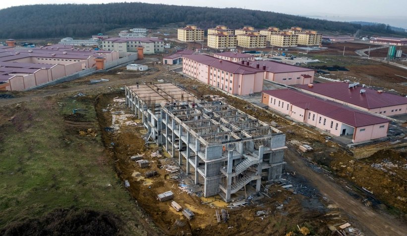 Ferizli'deki dev cezaevi inşaatından fotoğraflar