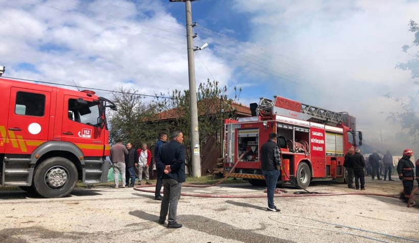 Fındık işçilerinin kaldığı baraka kül oldu
