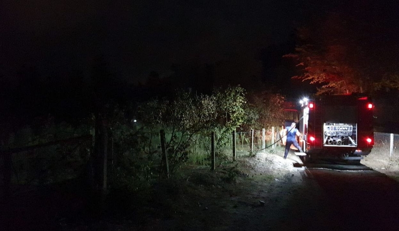 Fındıklıkta yakılan ateş yangına sebep oldu