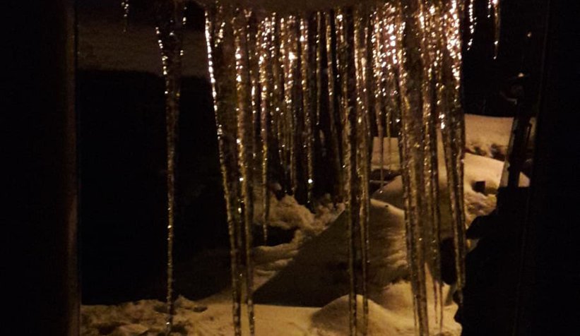 Fotoğraflar Akyazı'dan, her şey buz tuttu