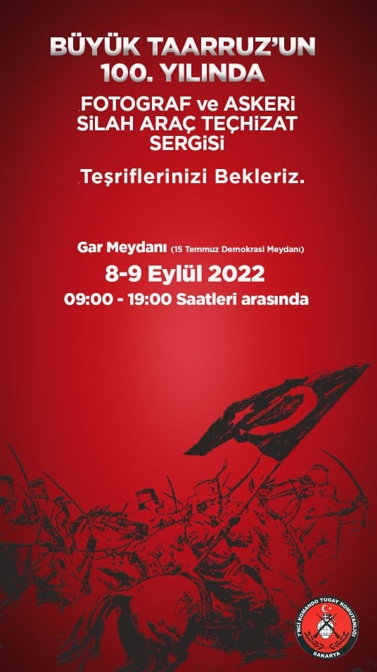 Garnizondan Büyük Zaferin 100. yılında Türk Ordusu Sergisi