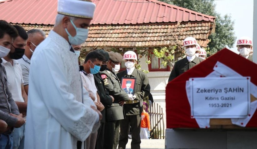 Gaziler Gününde vefat eden Kıbrıs Gazisine son görev