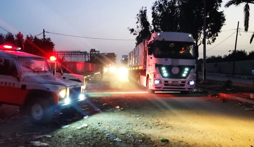 Gazze'nin kuzeyine 100 yardım tırı ulaştı