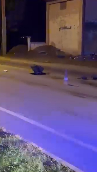 Gece yarısı feci kaza