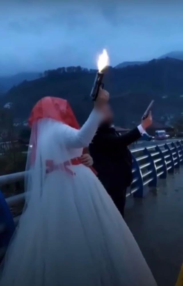 gelin-ve-damat-havaya-ates-acti-tepki-yagditfrvl3nnuz