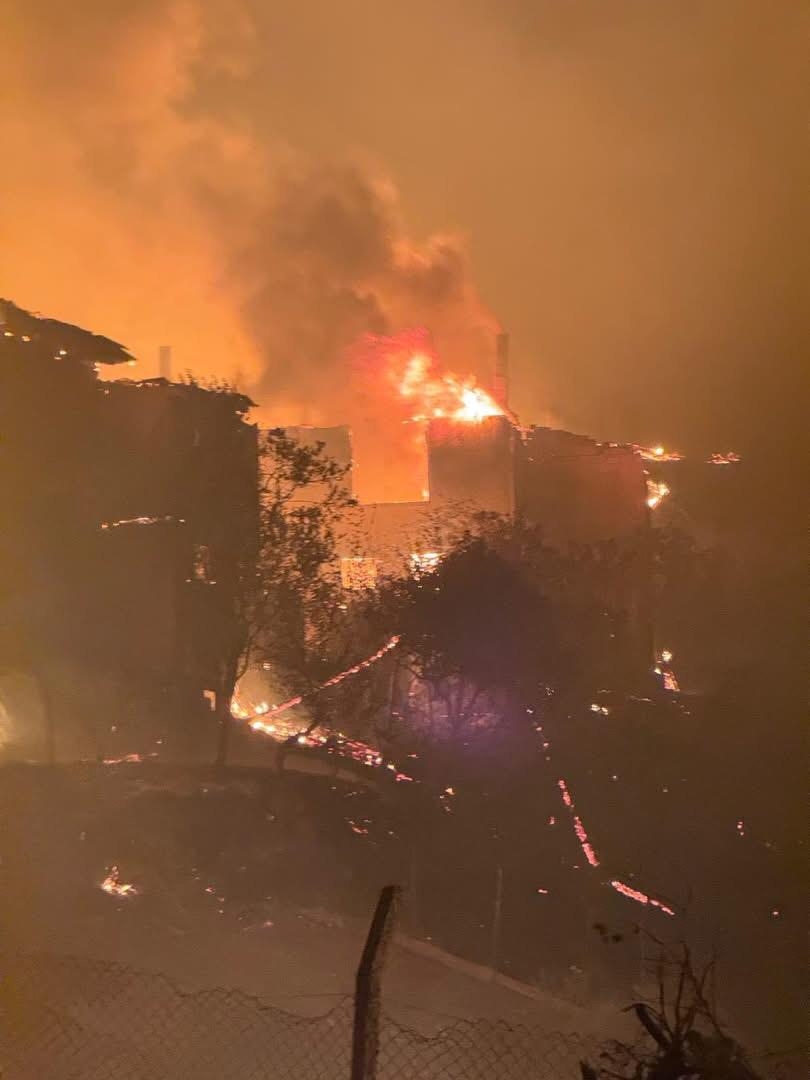 Geyve'deki orman yangını köye sıçradı
